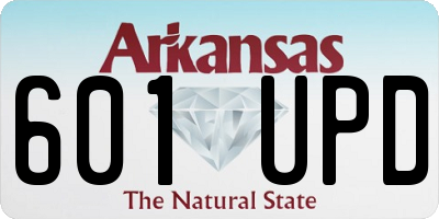 AR license plate 601UPD