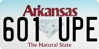 AR license plate 601UPE