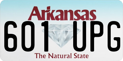 AR license plate 601UPG