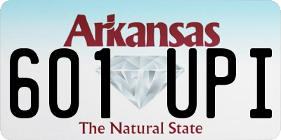 AR license plate 601UPI