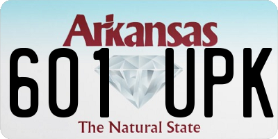 AR license plate 601UPK