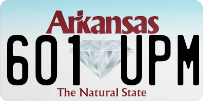 AR license plate 601UPM