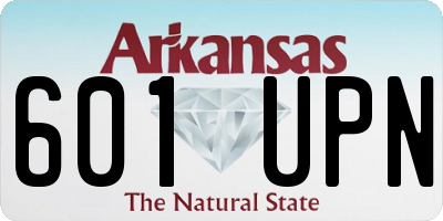 AR license plate 601UPN