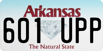 AR license plate 601UPP