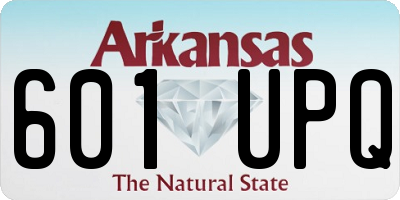 AR license plate 601UPQ