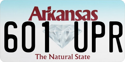 AR license plate 601UPR