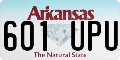 AR license plate 601UPU