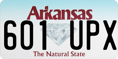 AR license plate 601UPX
