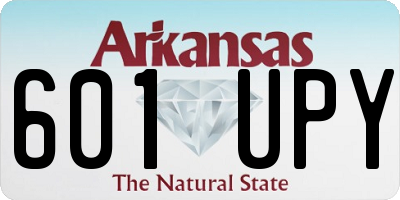 AR license plate 601UPY