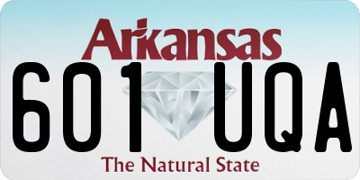 AR license plate 601UQA