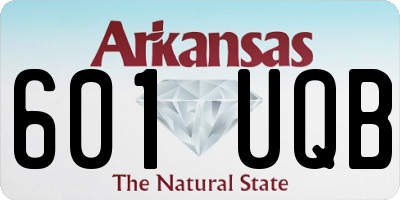 AR license plate 601UQB
