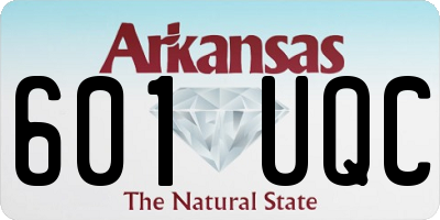 AR license plate 601UQC