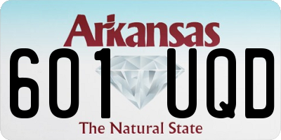 AR license plate 601UQD