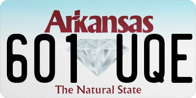 AR license plate 601UQE