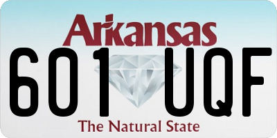 AR license plate 601UQF