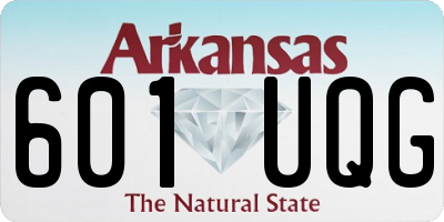 AR license plate 601UQG