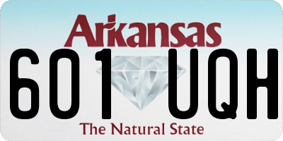 AR license plate 601UQH
