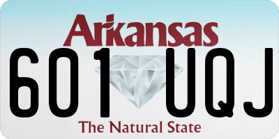 AR license plate 601UQJ