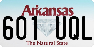AR license plate 601UQL