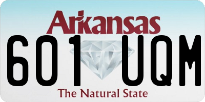 AR license plate 601UQM