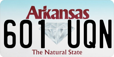 AR license plate 601UQN
