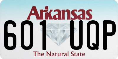 AR license plate 601UQP