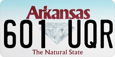 AR license plate 601UQR
