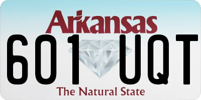 AR license plate 601UQT