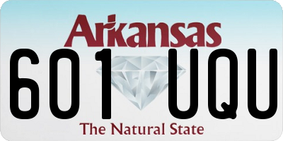 AR license plate 601UQU