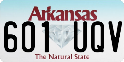 AR license plate 601UQV
