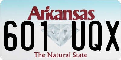 AR license plate 601UQX