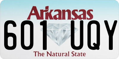 AR license plate 601UQY