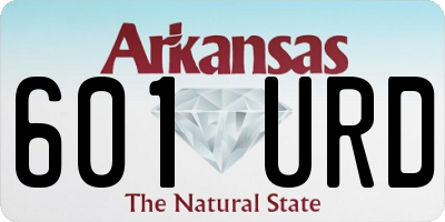 AR license plate 601URD