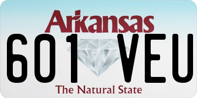 AR license plate 601VEU