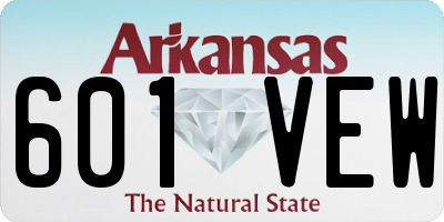 AR license plate 601VEW