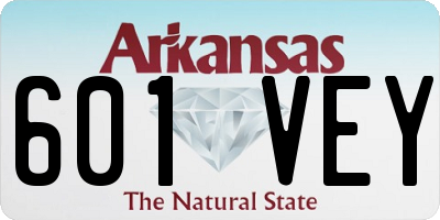 AR license plate 601VEY