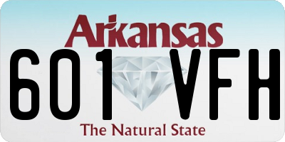 AR license plate 601VFH