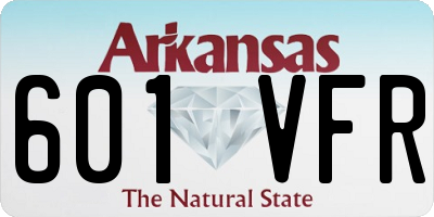 AR license plate 601VFR