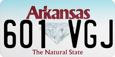 AR license plate 601VGJ
