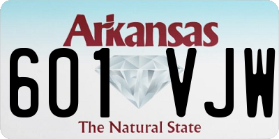 AR license plate 601VJW
