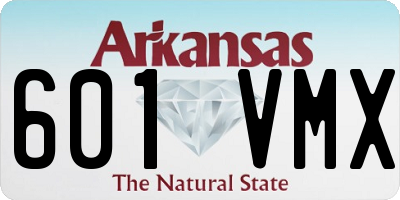 AR license plate 601VMX