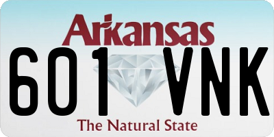 AR license plate 601VNK