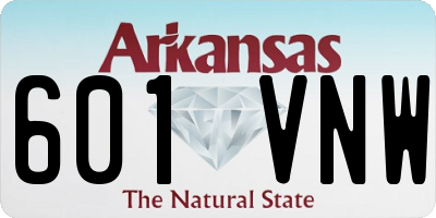 AR license plate 601VNW
