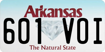 AR license plate 601VOI