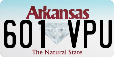 AR license plate 601VPU