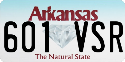 AR license plate 601VSR