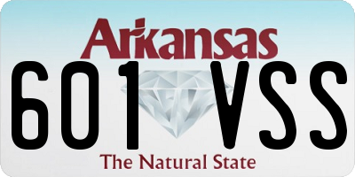 AR license plate 601VSS