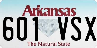 AR license plate 601VSX