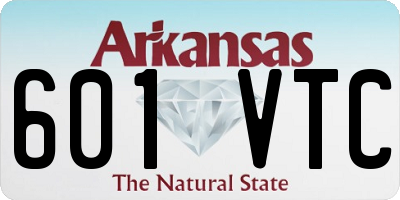 AR license plate 601VTC