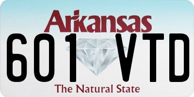AR license plate 601VTD